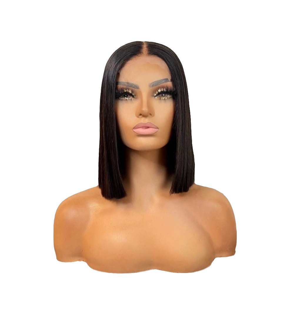 Niorkaya 10inch 5x5 HD Straight Glueless Wig