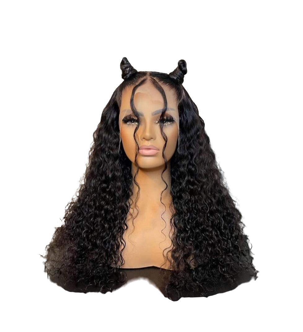 Niorkaya Royal 18inch SwissLace 13x6 Water waves Raw Hair Wig