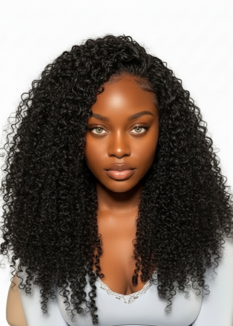 20inch Raw Hair Kinky Curly Custom Wig
